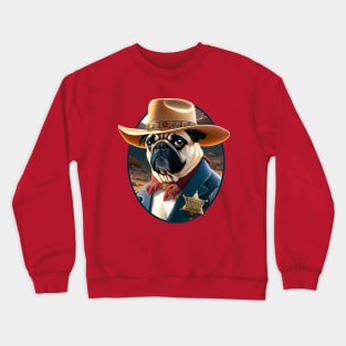 Sheriff Puggy Crewneck Sweatshirt